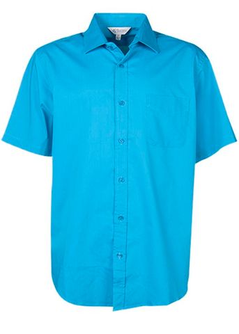 Load image into Gallery viewer, Wholesale 1903S Aussie Pacific Mens Mosman Stretch Short Sleeve Shirt Printed or Blank
