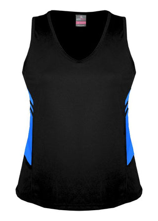 Wholesale 2111 Aussie Pacific Tasman Ladies Singlet Printed or Blank