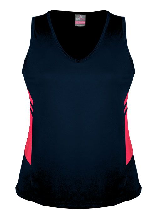 Wholesale 2111 Aussie Pacific Tasman Ladies Singlet Printed or Blank