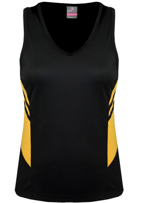 Wholesale 2111 Aussie Pacific Tasman Ladies Singlet Printed or Blank