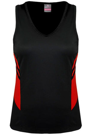 Wholesale 2111 Aussie Pacific Tasman Ladies Singlet Printed or Blank