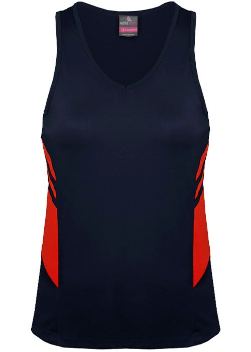 Wholesale 2111 Aussie Pacific Tasman Ladies Singlet Printed or Blank