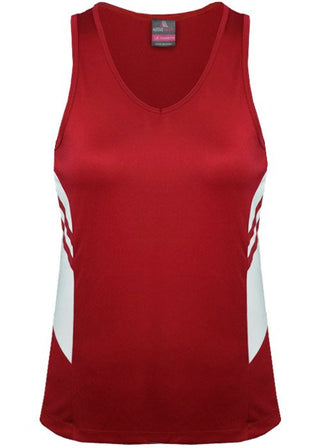 Wholesale 2111 Aussie Pacific Tasman Ladies Singlet Printed or Blank