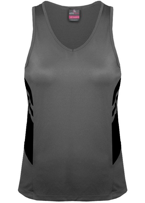 Wholesale 2111 Aussie Pacific Tasman Ladies Singlet Printed or Blank