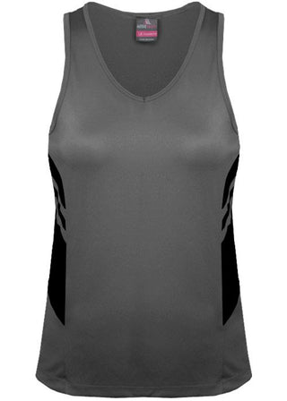 Wholesale 2111 Aussie Pacific Tasman Ladies Singlet Printed or Blank