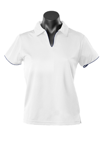 Wholesale 2302 Aussie Pacific Yarra Ladies Polo Printed or Blank