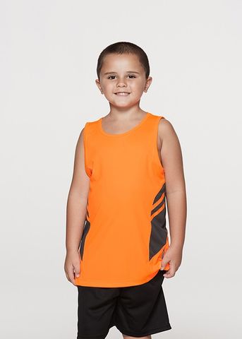 Wholesale 3111 Aussie Pacific Tasman Kids Singlet Printed or Blank