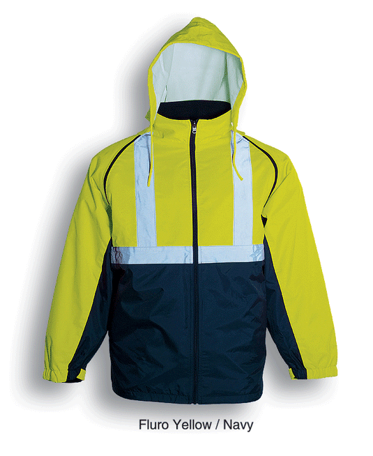 SJ0642 Unisex Adults Hi-Vis 3 In 1 Jacket With Reflective Tape