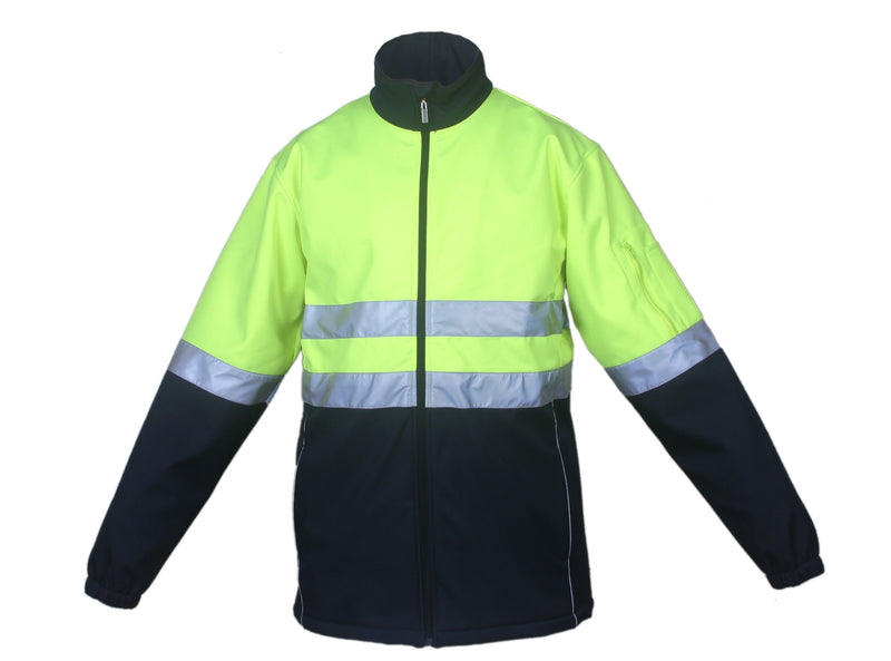 Load image into Gallery viewer, SJ1103 Unisex Adults Hi-Vis Soft Shell Jacket With Reflective Tape
