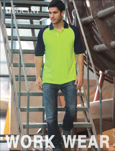 SP0543 Unisex Adults Hi-Vis Raglan Sleeve Polo