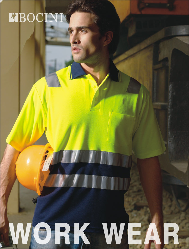 Load image into Gallery viewer, SP1249 Unisex Adults Hi-Vis Polyface / Cotton back Polo With 3M Reflective Tape
