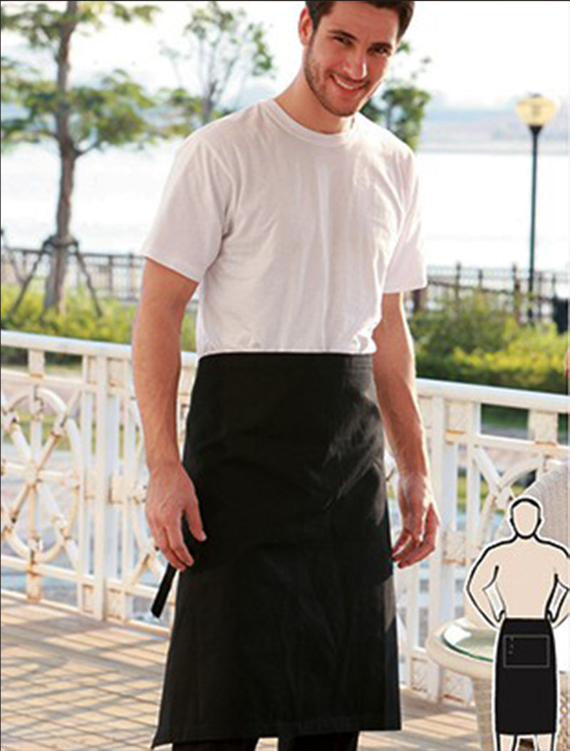 Load image into Gallery viewer, WA0391 Cotton Drill Three Quarter Apron-With Pocket
