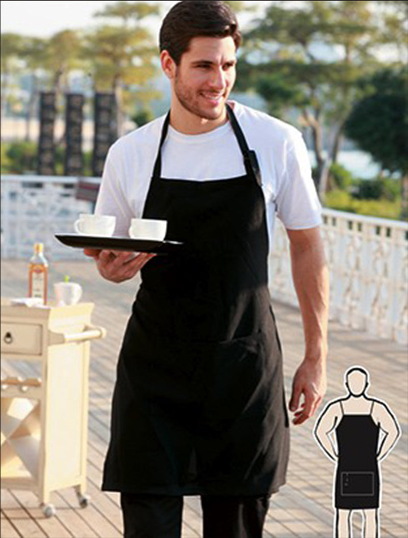 Load image into Gallery viewer, WA0396 Cotton Drill Full Bib Apron - With Pocket
