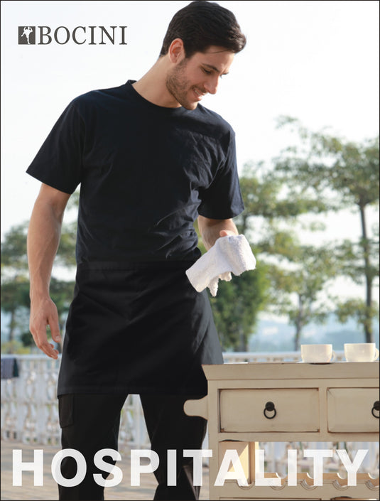 WA0672 Polyester Drill Quarter Apron - With Pocket