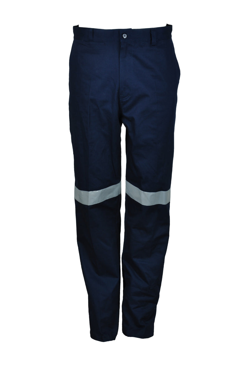 Load image into Gallery viewer, WK1234 Unisex Adults Cotton Drill Work Pants With Reflective Tape
