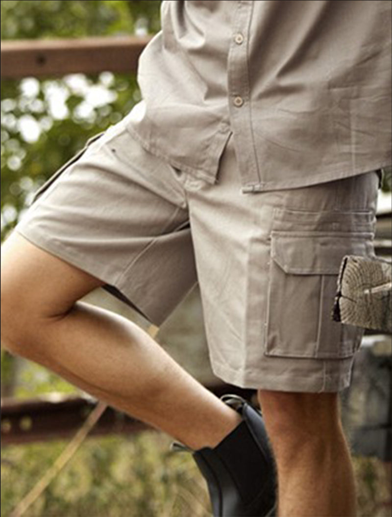 Load image into Gallery viewer, WK615 Unisex Adults Cotton Drill Cargo Shorts
