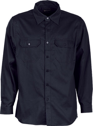 WS0680 Unisex Adults Cotton Drill Work Shirt L/S